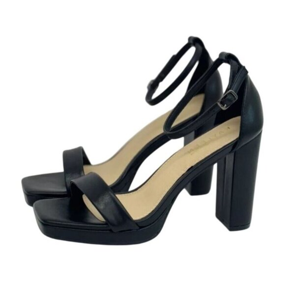 KAYLEEN / Nahlah-5 / Black / Platform / Chunky / Block Heels /  With Ankle - Picture 2 of 7